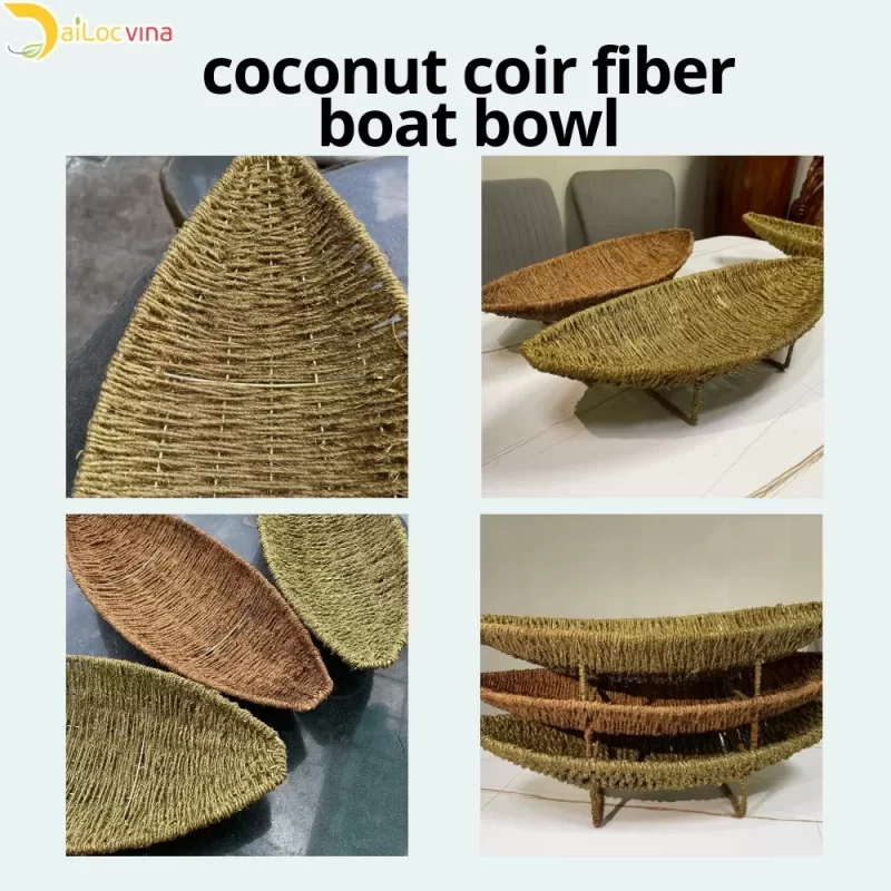 coir coconut fiber bowl basket