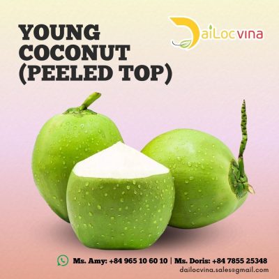FRESH YOUNG COCONUT PEELED TOP